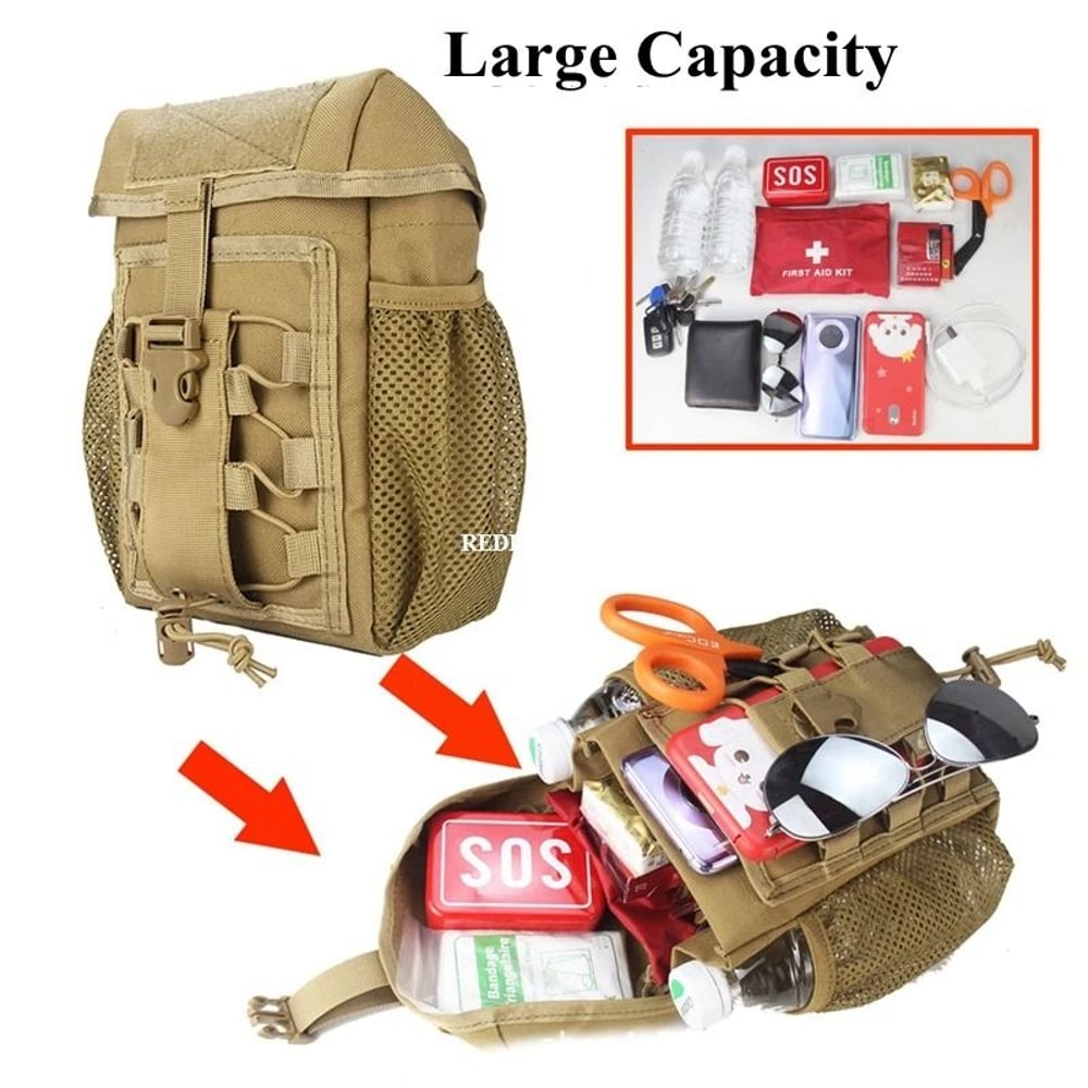 Tactical Dump Pouch Folding Molle Utility Bag For Outdoor Hiking And Shooting 4
