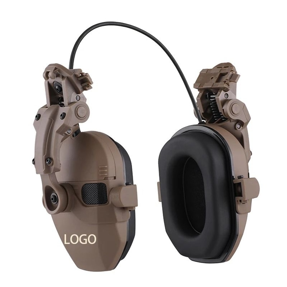 Active Helmet Mounted Earmuffs Electronic Hearing Protection For Shooting And Hunting 14