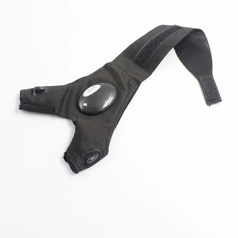 Cycling Gloves With Lights LED Fingerless Outdoor Utility Gloves 5