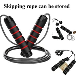jump rope steel wire skipping exercise adjustable fitness training rope