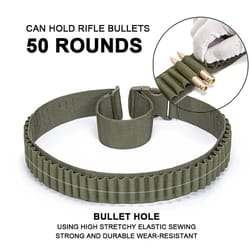 rifle bullet cartridge bandolier 50 round ammo belt shell holder