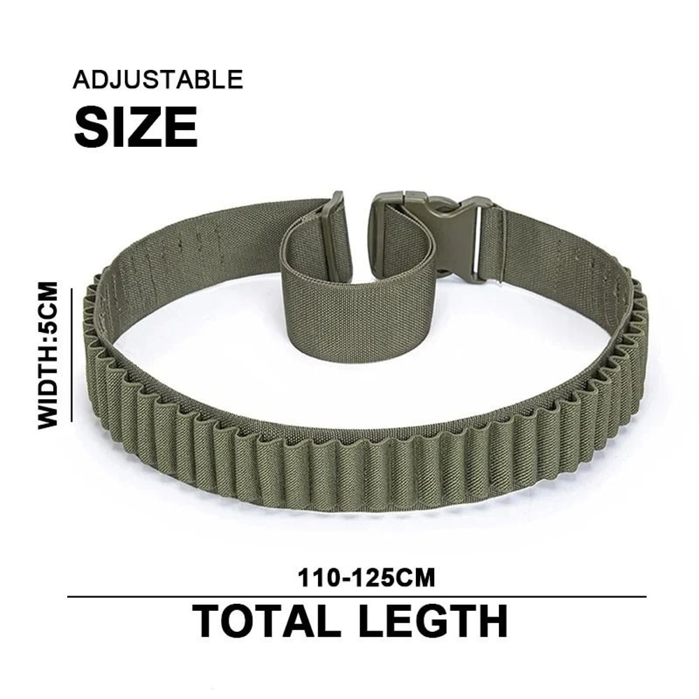 Rifle Bullet Cartridge Bandolier 50 Round Ammo Belt Shell Holder 2