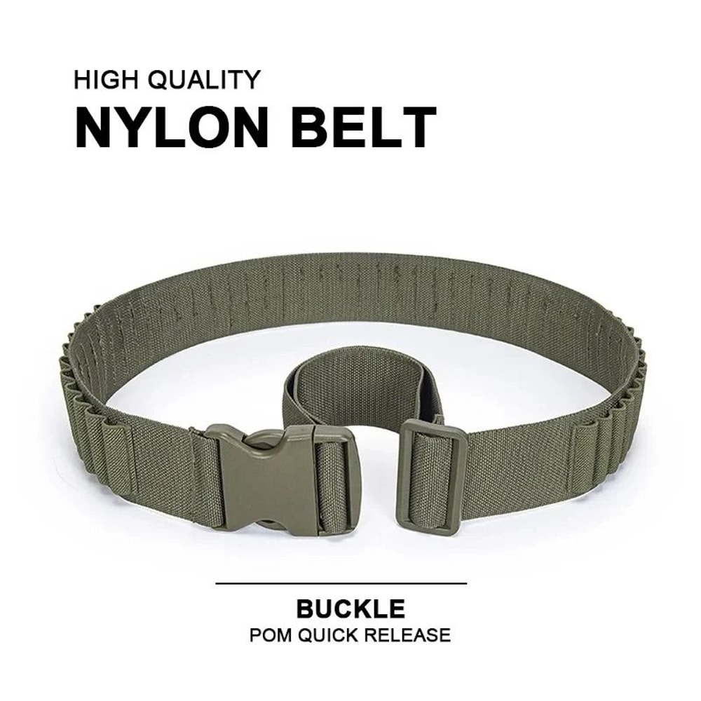 Rifle Bullet Cartridge Bandolier 50 Round Ammo Belt Shell Holder 3