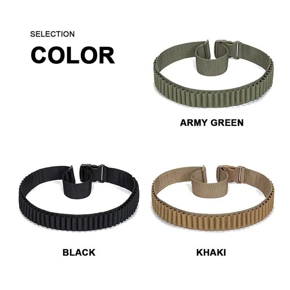 Rifle Bullet Cartridge Bandolier 50 Round Ammo Belt Shell Holder 5