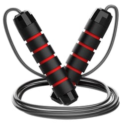 exercise jump rope with steel wire core and comfortable handles
