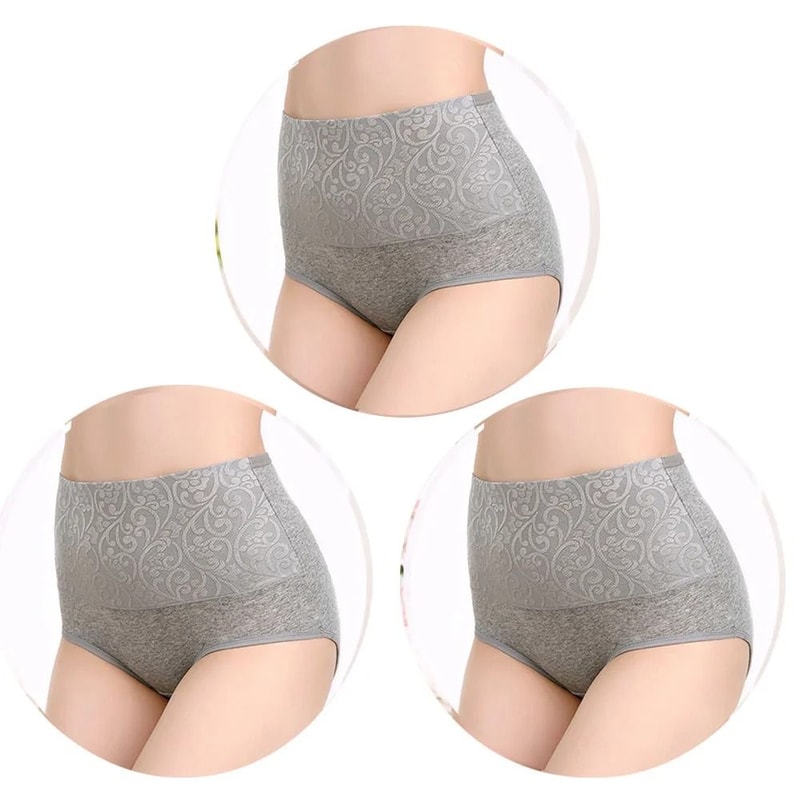 Cotton Panties For Women High Waist Underwear Postpartum Recovery Briefs Set Of 3 9