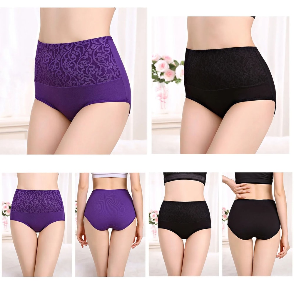 Cotton Panties For Women High Waist Underwear Postpartum Recovery Briefs Set Of 3 2