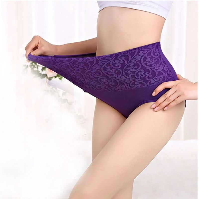 Cotton Panties For Women High Waist Underwear Postpartum Recovery Briefs Set Of 3 3