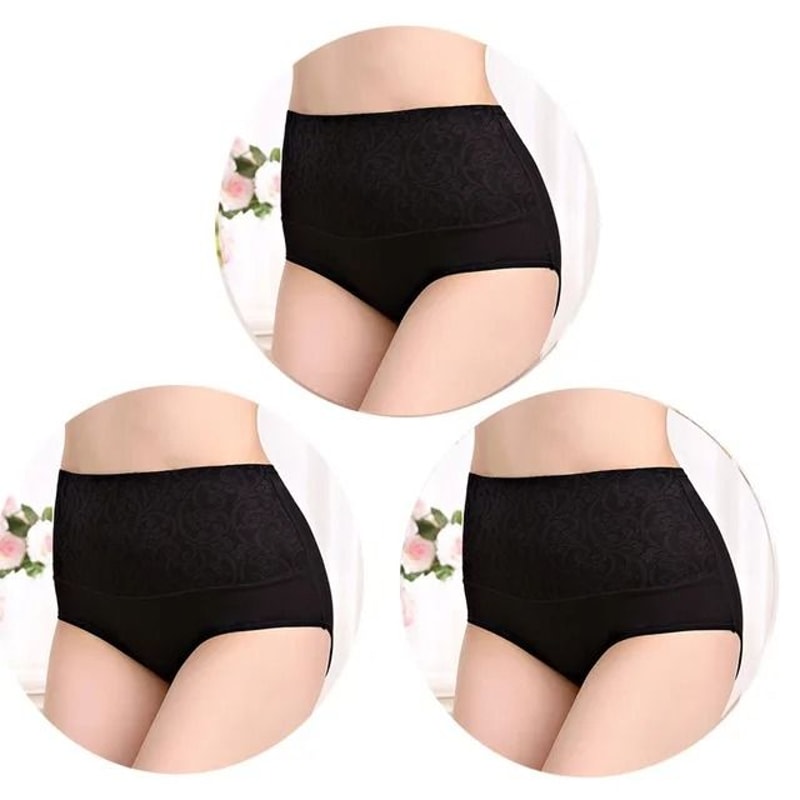 Cotton Panties For Women High Waist Underwear Postpartum Recovery Briefs Set Of 3 6