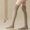 Knee High Socks Thin Long Stacked Socks Womens High Elastic Stockings 9