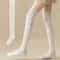 Knee High Socks Thin Long Stacked Socks Womens High Elastic Stockings 5