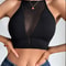Mesh Camisole Crop Top Corset Backless Bralette Ribbed Tank Top Lingerie 6