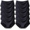 Womens Seamless Panties Ten Piece Set Solid Satin Briefs Soft Comfortable Underwear 7