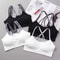 Womens Strap Back Wireless Sports Bra Seamless Chest Wrap Fitness Yoga Top 1