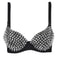 Womens Studded Wireless Bra Steampunk Party Top Lingerie 0
