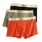 Mens Cotton Boxer Shorts Three Pack Breathable Trunks Underwear 8