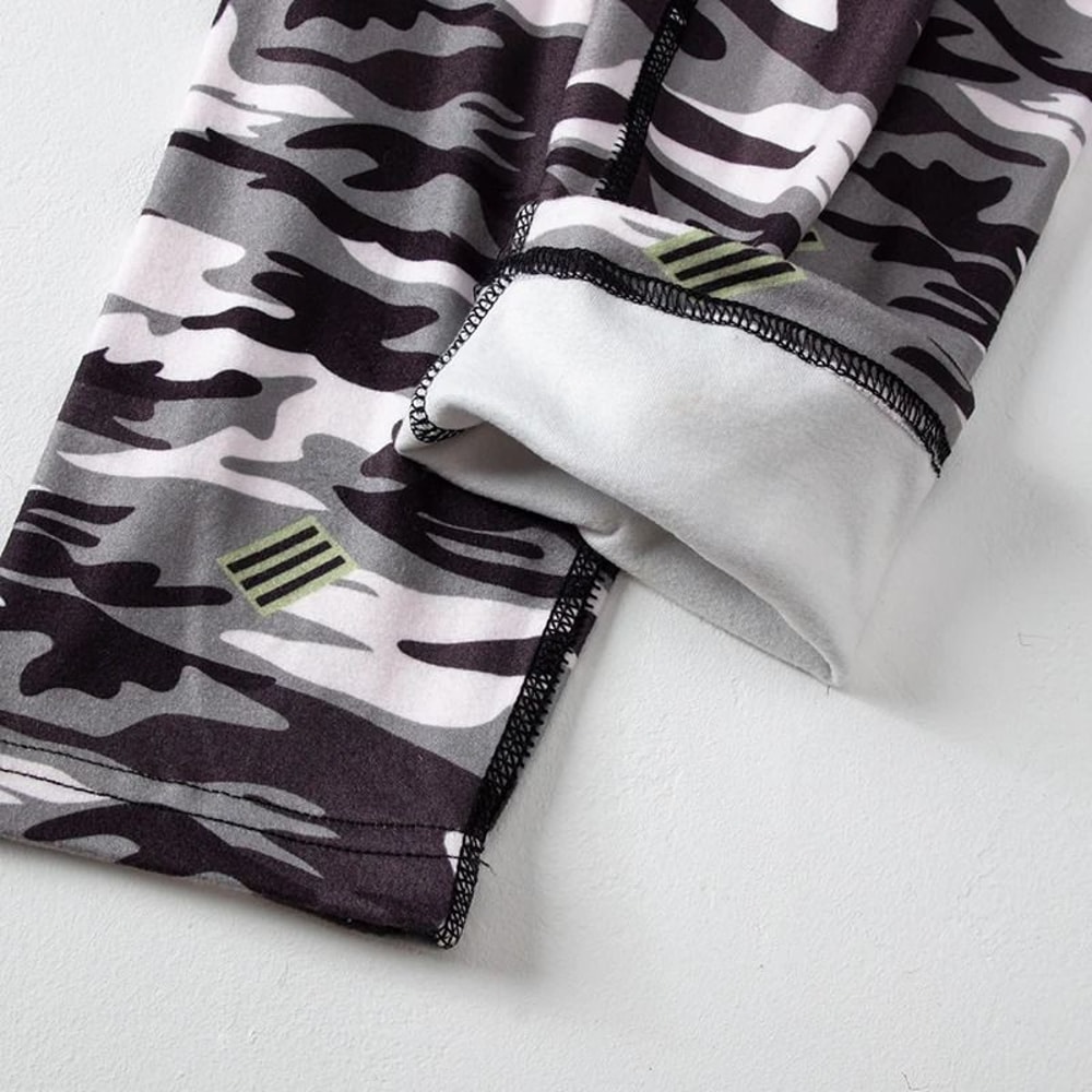 Mens Printed Warm Pants Autumn Winter Leggings Soft Comfortable Plus Size Underwear 5