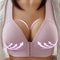 Push Up Front Button Bra Without Steel Ring Womens Full Support Bralette Lift Up Underwear 2