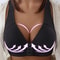 Push Up Front Button Bra Without Steel Ring Womens Full Support Bralette Lift Up Underwear 7