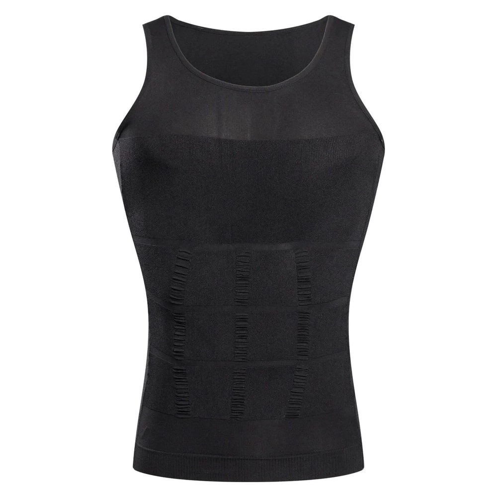 Mens Compression Vest Slimming Body Shaper Waist Trainer Tank Top 7