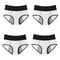 Womens High Waist Leak Proof Period Panties Four Pack Cotton Menstrual Underwear 9