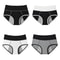 Womens High Waist Leak Proof Period Panties Four Pack Cotton Menstrual Underwear 6