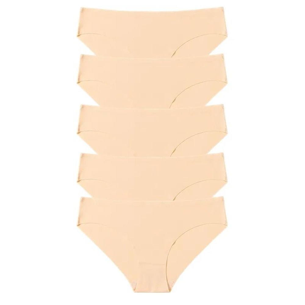 Womens Seamless Panties Five Piece Set Soft Comfortable Breathable Underwear 11