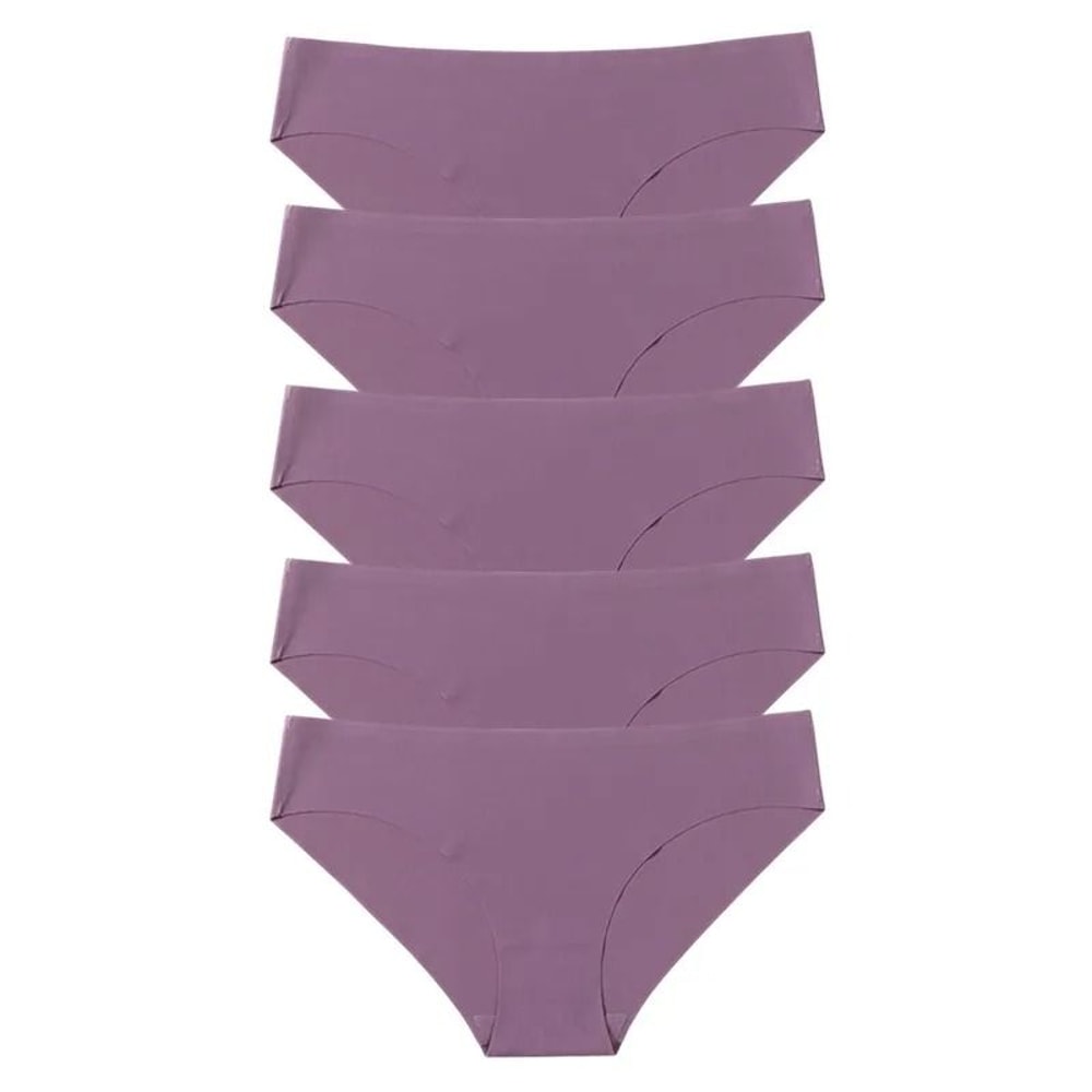 Womens Seamless Panties Five Piece Set Soft Comfortable Breathable Underwear 12