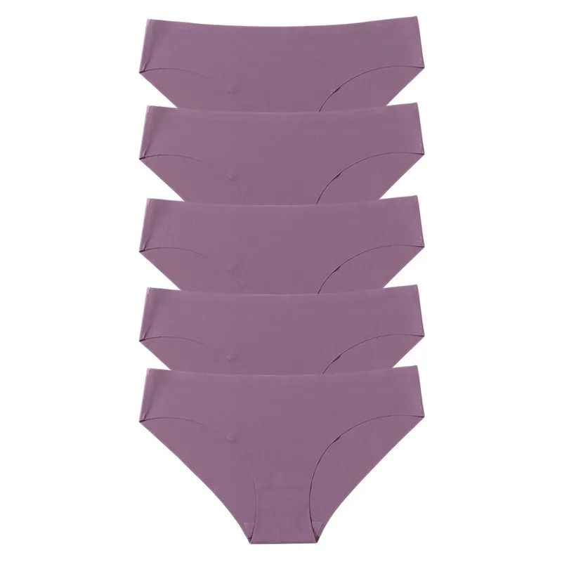 Womens Seamless Panties Five Piece Set Soft Comfortable Breathable Underwear 12