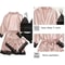 Womens Satin Sleepwear Four Piece Pajama Set With Robe Lace Nightwear 1