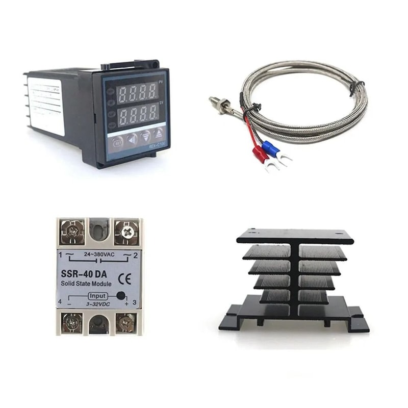 Digital PID Temperature Controller With SSR Output And K Thermocouple Probe 0