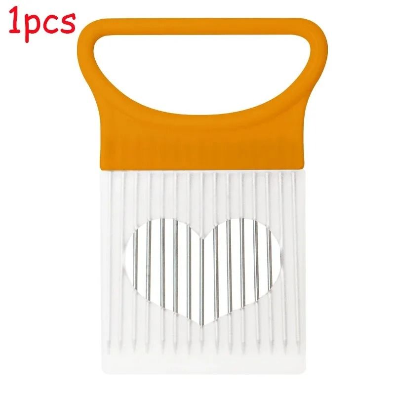 Stainless Steel Onion Slicer Holder Cutting Guide Fork Kitchen Tool 7
