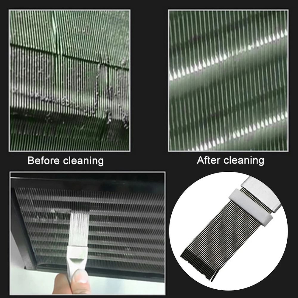 Portable Fin Comb And Condenser Cleaning Brush For Air Conditioners And Radiators 2