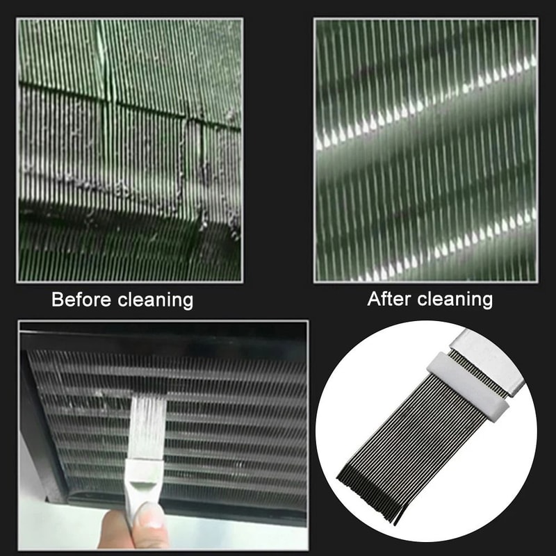 Portable Fin Comb And Condenser Cleaning Brush For Air Conditioners And Radiators 2