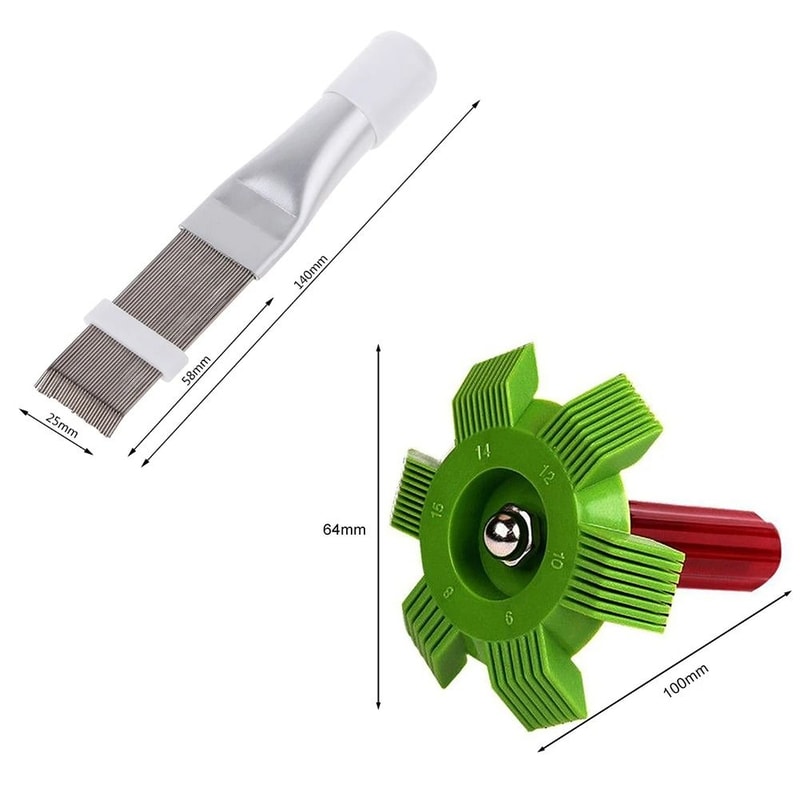 Portable Fin Comb And Condenser Cleaning Brush For Air Conditioners And Radiators 5
