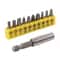 Cross Screwdriver Bit Set Ten Piece 60 Mm Rubber Coated Extension Bits For Power Tools 1