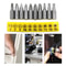 Cross Screwdriver Bit Set Ten Piece 60 Mm Rubber Coated Extension Bits For Power Tools 5