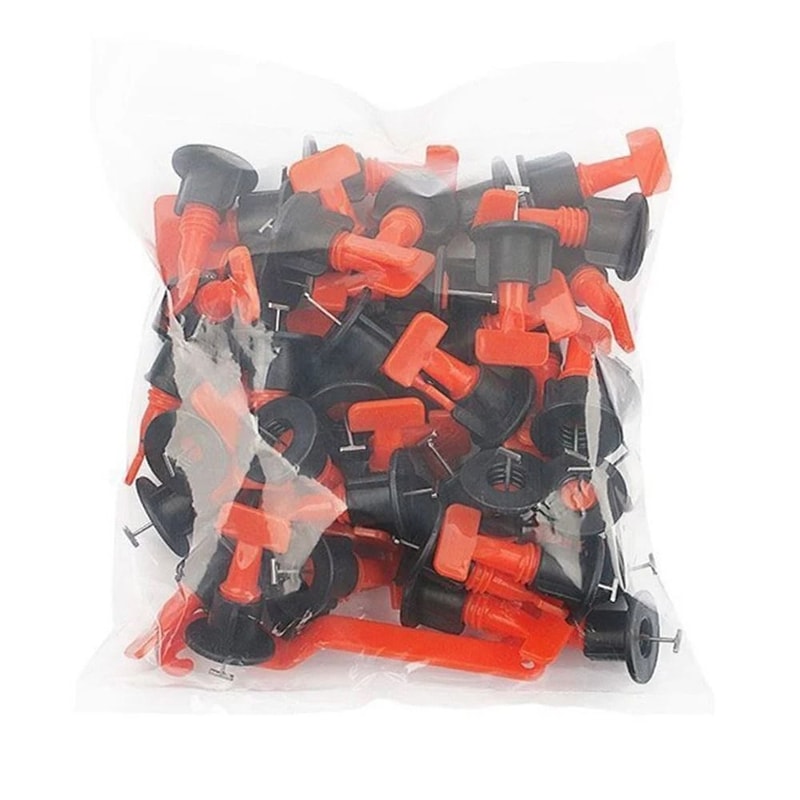 Tile Leveling Clips And Spacers Set 51 Piece For Floor And Wall Installation 1