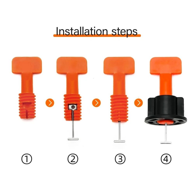 Tile Leveling Clips And Spacers Set 51 Piece For Floor And Wall Installation 4