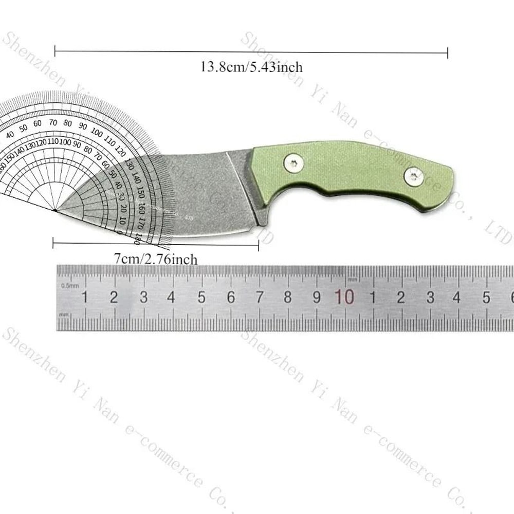 Black Obsidian Small Straight Knife EDC Outdoor Utility Tool 5