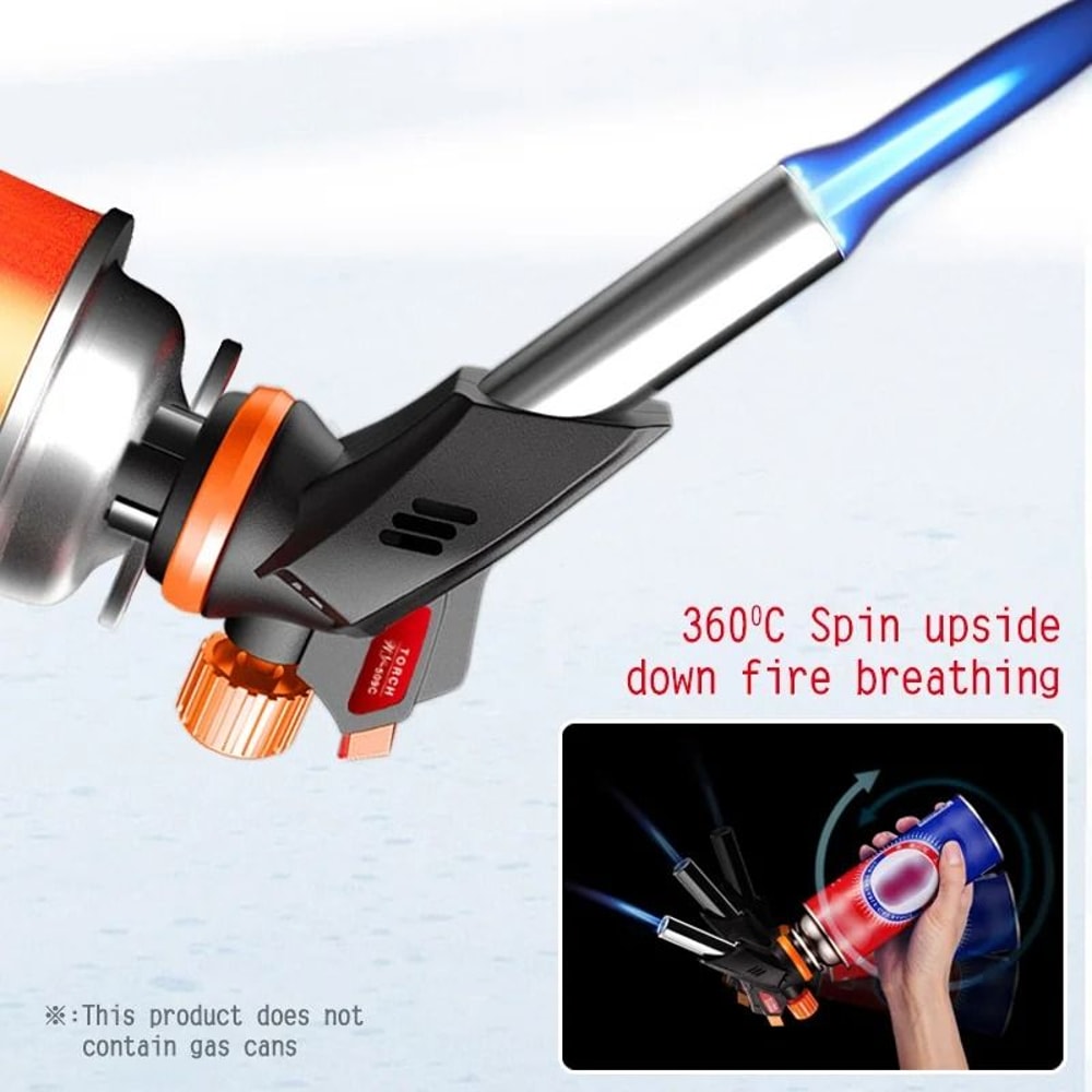 Portable Outdoor Torch Fire Gun Butane Spray Nozzle For Camping And Kitchen Use 2