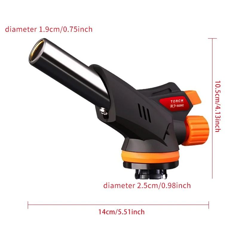 Portable Outdoor Torch Fire Gun Butane Spray Nozzle For Camping And Kitchen Use 6
