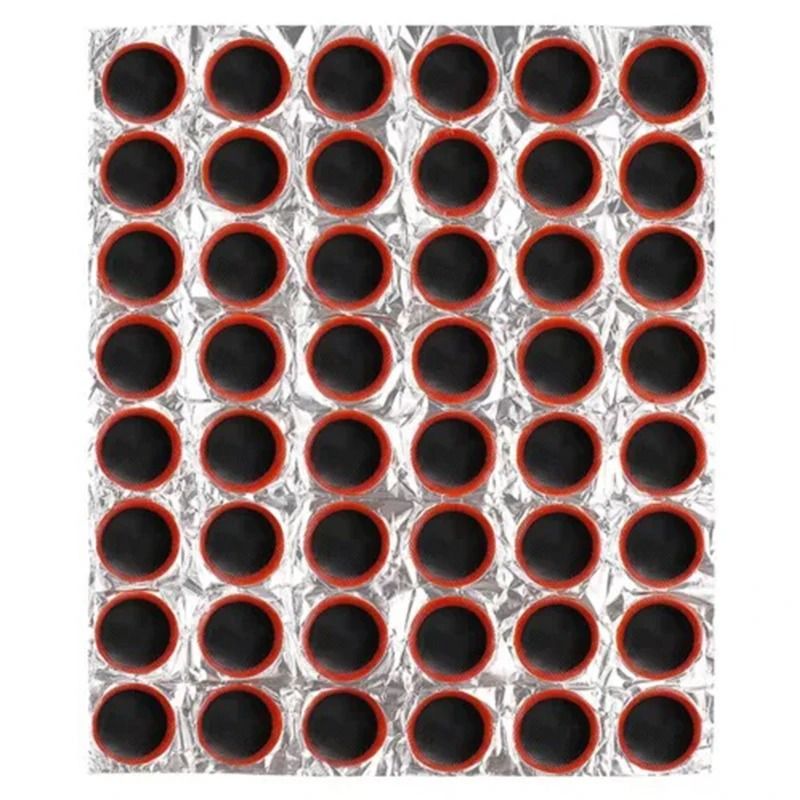 Bicycle Tire Repair Patch Set 48 Piece Glue Free Quick Repair Kit 8
