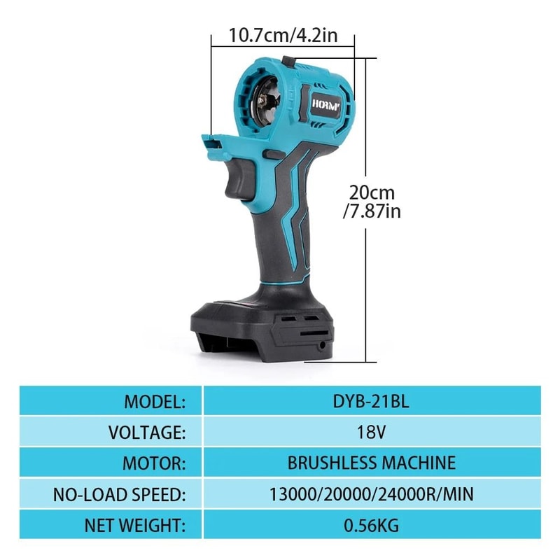 Brushless Multi Purpose Power Tool Head Attachment For 18V Battery Systems 8