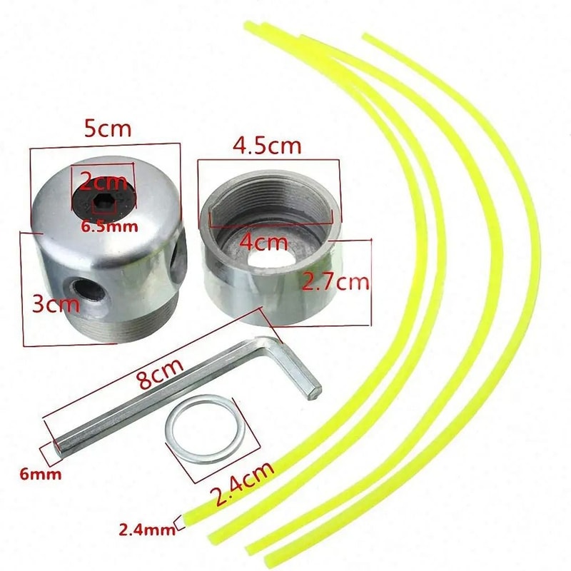 Universal Aluminum Trimmer Head With Four Line Design For Brush Cutters And Grass Trimmers 5