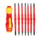 Insulated Screwdriver Set Fifteen Piece 1000 Volt Rated Repair Kit With Magnetic Bits 2