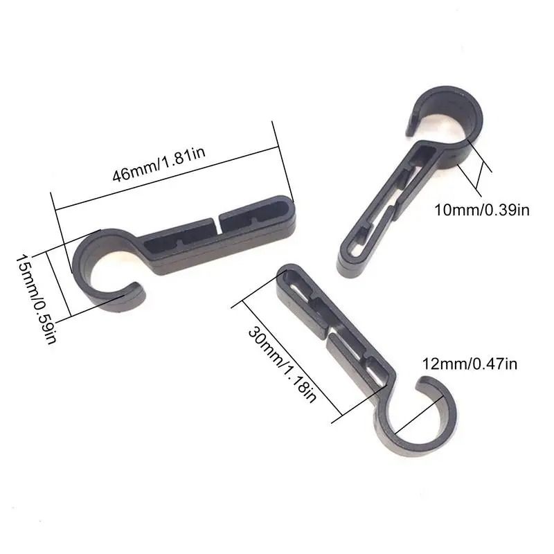 Hard Hat Headlamp Clips Ten Piece Set Non Slip Light Holders For Safety Helmets And Outdoor Work 5