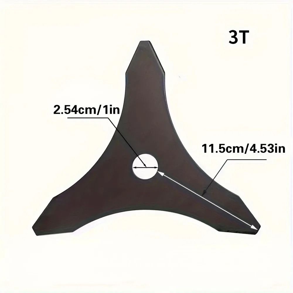 Three Tooth Brush Cutter Blade Ten Inch Replacement For Straight Shaft Trimmers 1