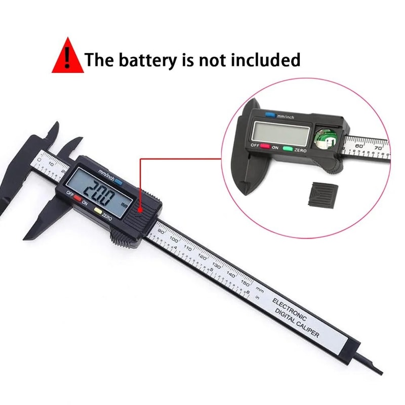 Digital Vernier Caliper Measuring Tool 100 Mm Or 150 Mm Carbon Fiber Electronic Gauge 5