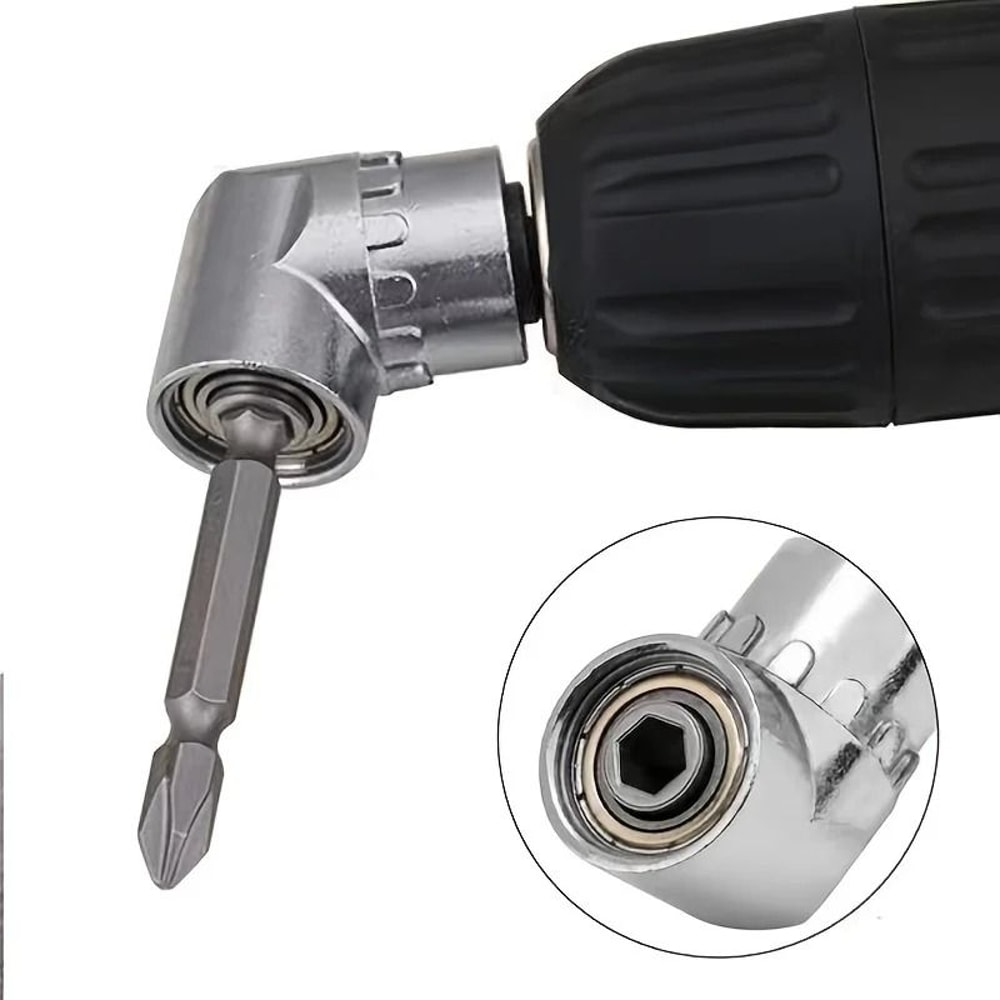 105 Degree Turning Screwdriver Joint Electric Drill Corner Attachment Tool 3